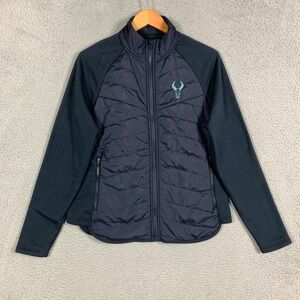 Badlands Whitetail Jacket‎ Women's Large Navy Blue Zip Up Insulated Fleece Lined